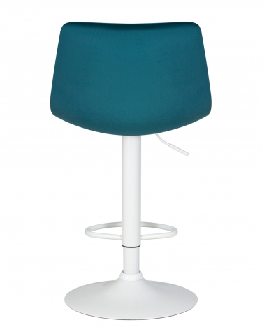 Стул барный DOBRIN DOBRIN TAILOR WHITE Морской волны велюр MJ9-99