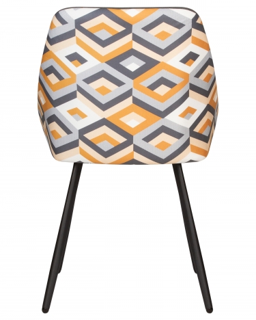 Стул обеденный Dobrin Markus ткань Candy Graphite+Escada Ochre