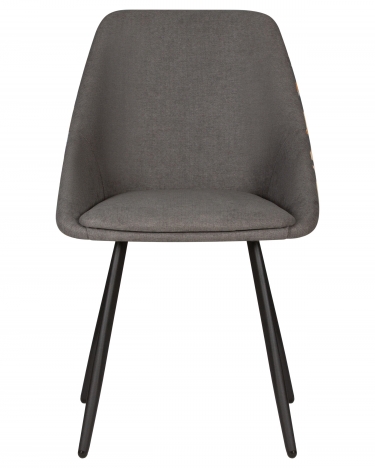 Стул обеденный Dobrin Markus ткань Candy Graphite+Escada Ochre