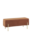 Банкетка Stool group Болейн с ящиком, велюр терракотовый