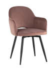 Стул Stool Group Венера вращающийся велюр Пыльно-розовый