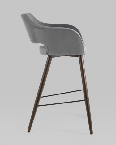 Стул барный Stool Group Саймон Б велюр Темно-серый