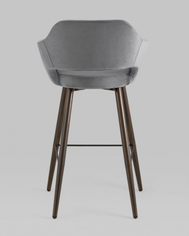 Стул барный Stool Group Саймон Б велюр Темно-серый