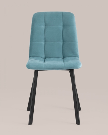 Стул Stool Group Oliver SquareвелюрПыльно-голубой