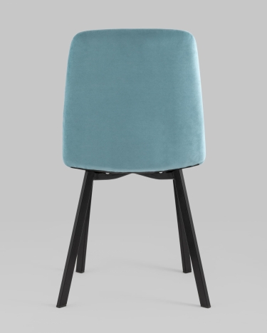 Стул Stool Group Oliver SquareвелюрПыльно-голубой