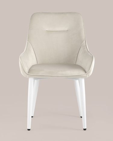 Стул Stool Group Диана white-black велюр Кремовый