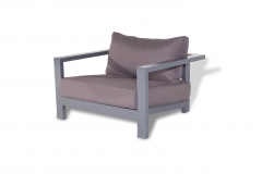 Гранада кресло алюминиевое Гранада GRA-A-001 D-grey