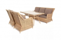 Обеденная группа 4sis Гляссе GS3C2СT-4-SET brown