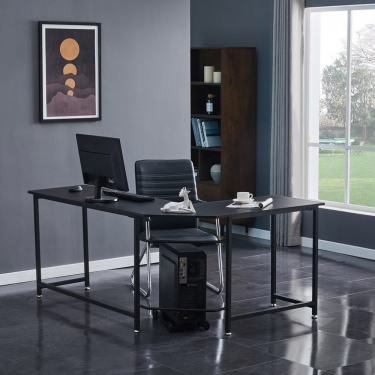 Угловой письменный стол ESF KIWI Черный BK