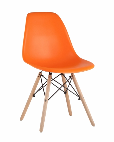 Стул Stool Group Eames DSW 4 шт. Оранжевый