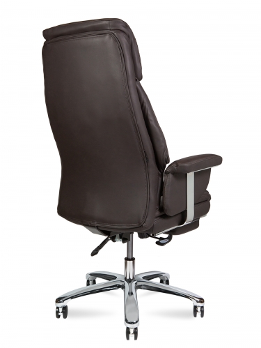Кресло руководителя Norden Парламент, brown leather (темно-коричневая кожа)