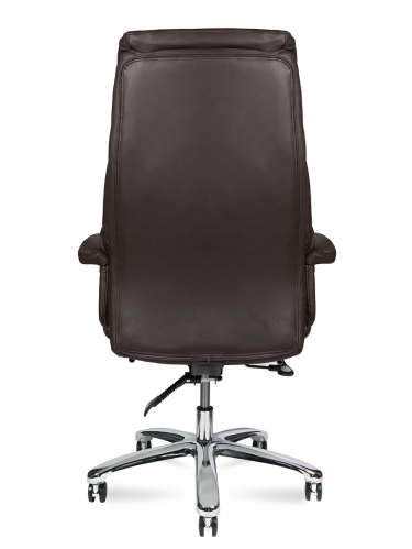 Кресло руководителя Norden Парламент, brown leather (темно-коричневая кожа)