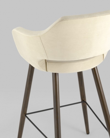 Стул барный Stool Group Саймон Б велюр Бежевый