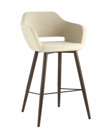 Стул барный Stool Group Саймон Б велюр Бежевый