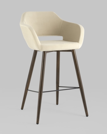 Стул барный Stool Group Саймон Б велюр Бежевый