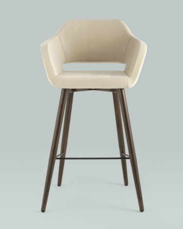 Стул барный Stool Group Саймон Б велюр Бежевый