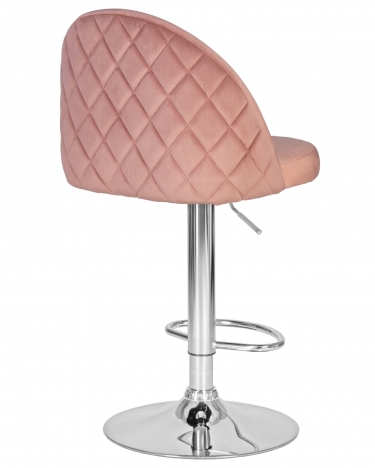 Стул барный DOBRIN DOBRIN MILANA Пудрово-розовый велюр MJ9-32