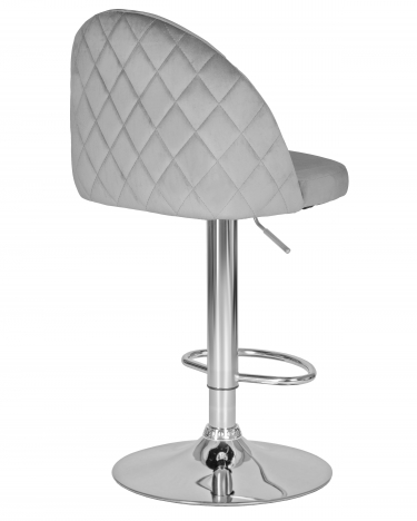 Стул барный DOBRIN DOBRIN MILANA Серый велюр MJ9-75
