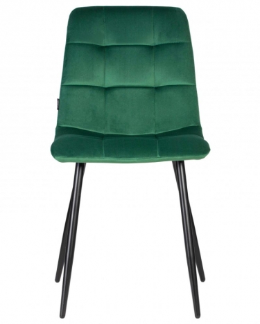 Стул обеденный DOBRIN CHILLY Темно-зеленый Holland 30, основание черное