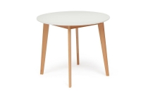 Стол обеденный Tetchair Bosco Белый/бук натуральный