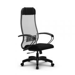 Офисное кресло МЕТТА Комплект 11, Основание 17831 Светло-серый Black