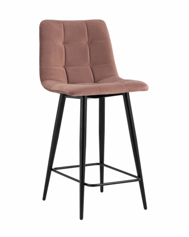 Стул полубарный Stool Group Джанго велюр Пыльно-розовый
