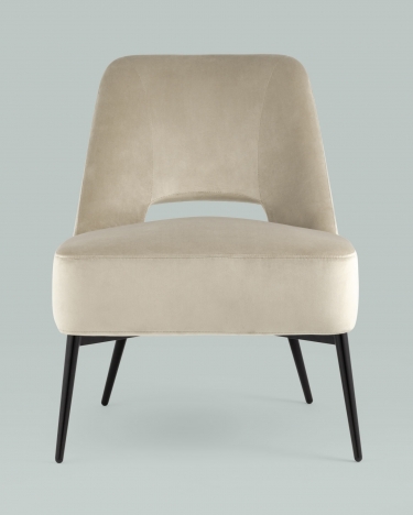 Кресло лаунж Stool Group Бостон велюр Бежевый