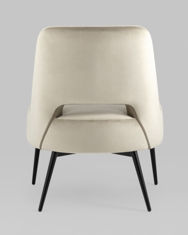 Кресло лаунж Stool Group Бостон велюр Бежевый