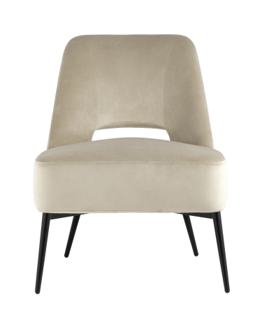 Кресло лаунж Stool Group Бостон велюр Бежевый