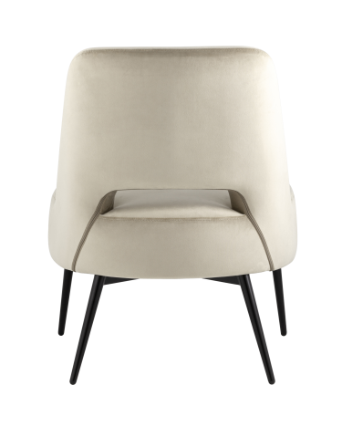 Кресло лаунж Stool Group Бостон велюр Бежевый