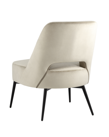 Кресло лаунж Stool Group Бостон велюр Бежевый