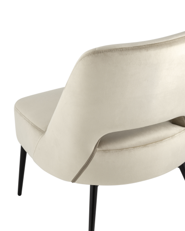 Кресло лаунж Stool Group Бостон велюр Бежевый