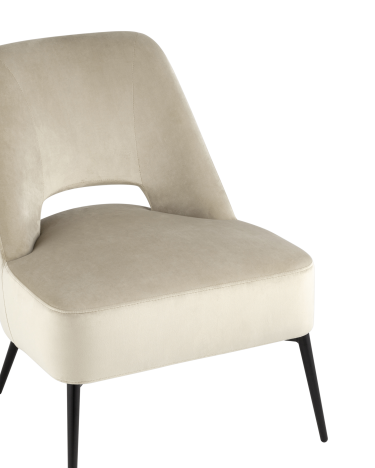 Кресло лаунж Stool Group Бостон велюр Бежевый