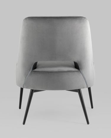 Кресло лаунж Stool Group Бостон велюр Темно-серый