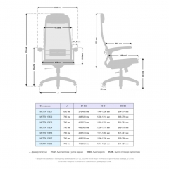 Офисное кресло Метта МЕТТА B 1b 11/U150, Основание 17833 Чёрный Black