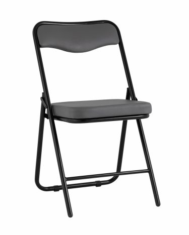 Складной стул Stool Group Джонни black экокожа Серый