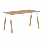 Стол письменный Skyland Forta FST 1367 Дуб Гамильтон Белый премиум