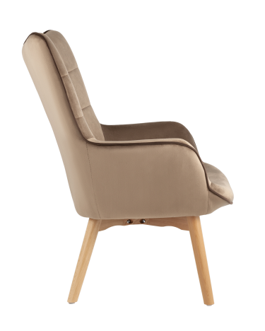 Кресло Stool group Манго, велюр, бежевый