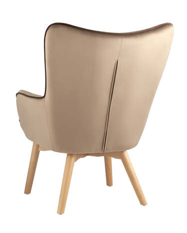 Кресло Stool group Манго, велюр, бежевый