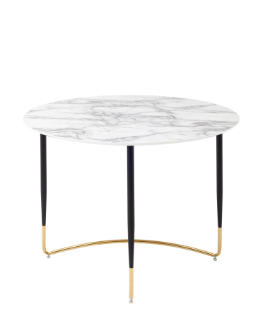 Стол обеденный Stool group Даймакс 110x110, Белый мрамор