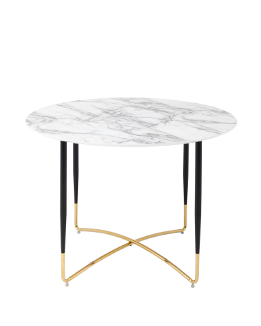 Стол обеденный Stool group Даймакс 110x110, Белый мрамор