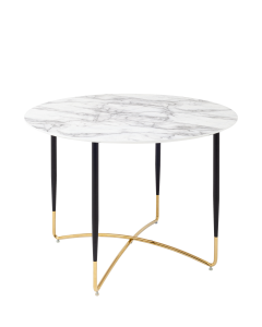 Стол обеденный Stool group Даймакс 110x110, Белый мрамор