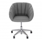 Кресло для посетителя Profoffice ALMA SOFT 5star alum W/M 160 Серое