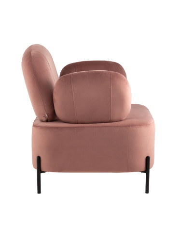 Кресло Stool group Кэнди велюр пыльно-розовый