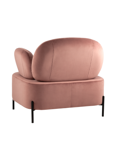 Кресло Stool group Кэнди велюр пыльно-розовый