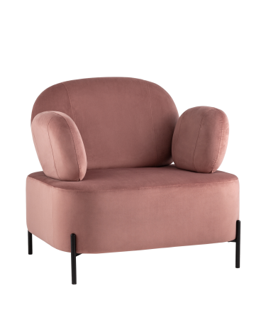 Кресло Stool group Кэнди велюр пыльно-розовый