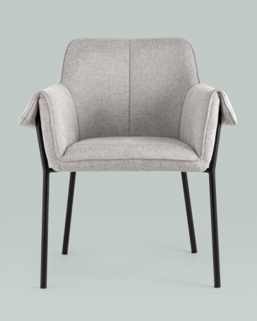 Кресло Stool Group Бесс рогожка Светло-серый