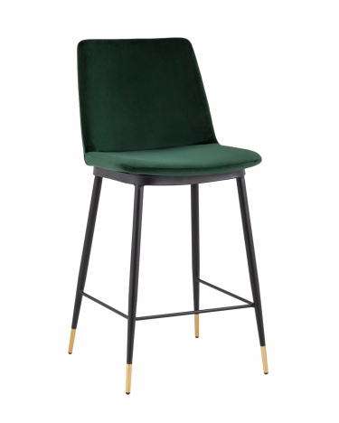 Стул Stool Group Мелисса полубарный велюр Зеленый