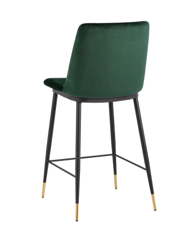 Стул полубарный Stool group Мелисса, велюр зеленый