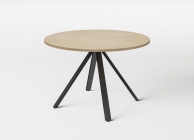 Стол для переговоров круглый Profoffice EXE 101 905 OAK 09 Дуб светлый Черный